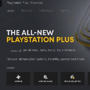 PLAYSTATION PLUS ESSENTIAL - Menu Tab